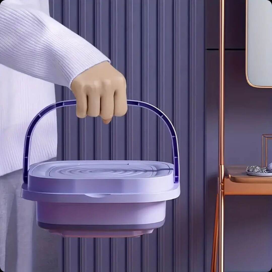 Mini Lavadora Portátil Plegable: ¡Lava Fácilmente y Ahorra Energía y Agua!